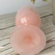 Goblet, stemmed glass in pink opaline, Portieux