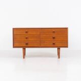 Commode basse par Erik Brouer pour Brouer Møbelfabrik (Danemark, 1960)