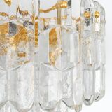 Murano glass light fixture in brass Palazzo, Kalmar, Austria, 1970s