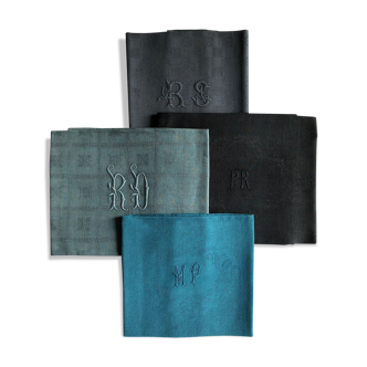 Suite of tinted antique napkins