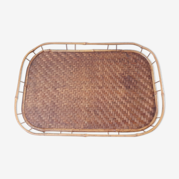 Rattan service plate