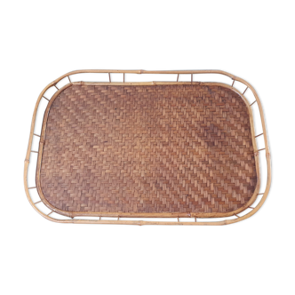 Rattan service plate