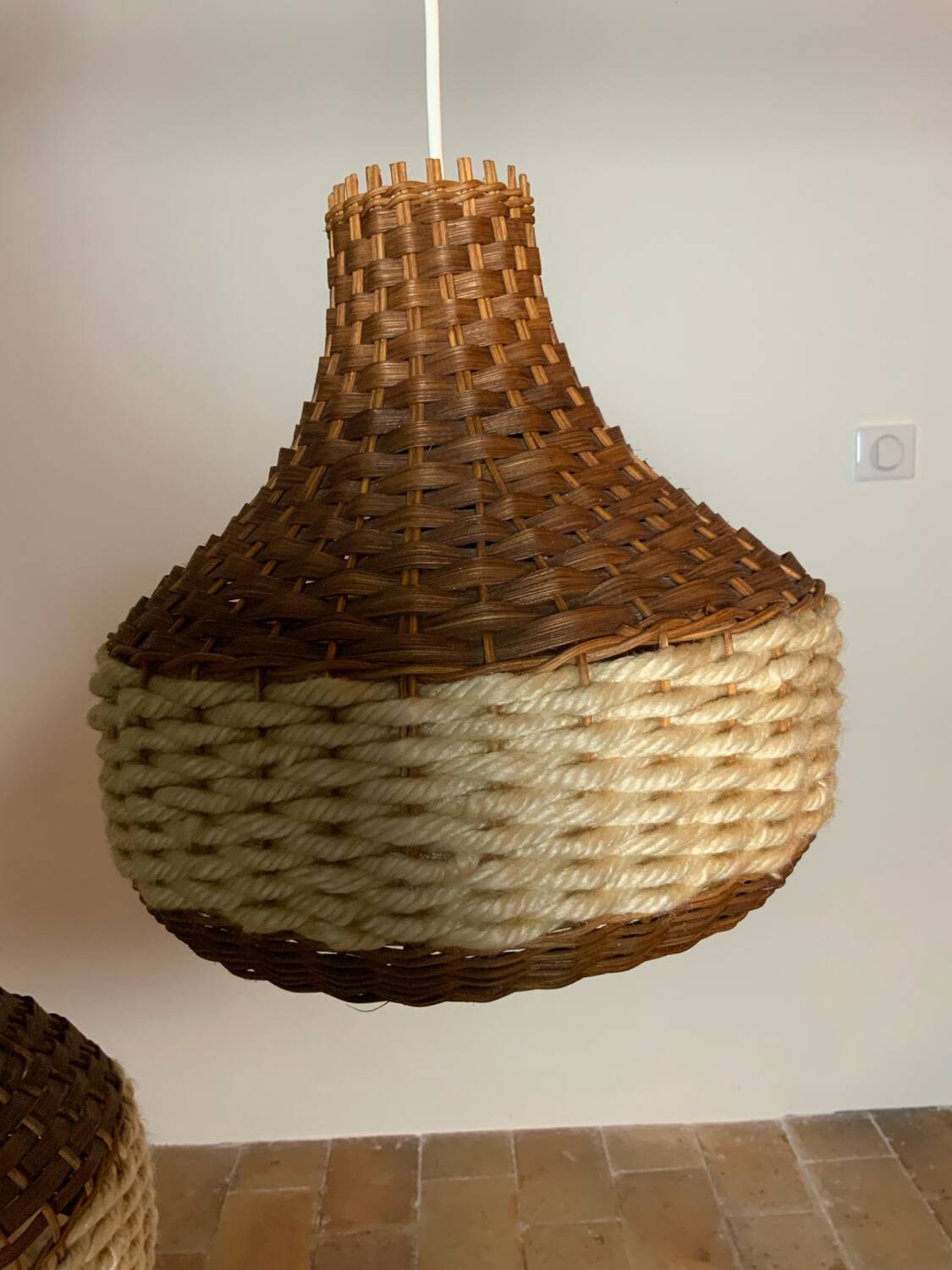 Pair of vintage pendant lights