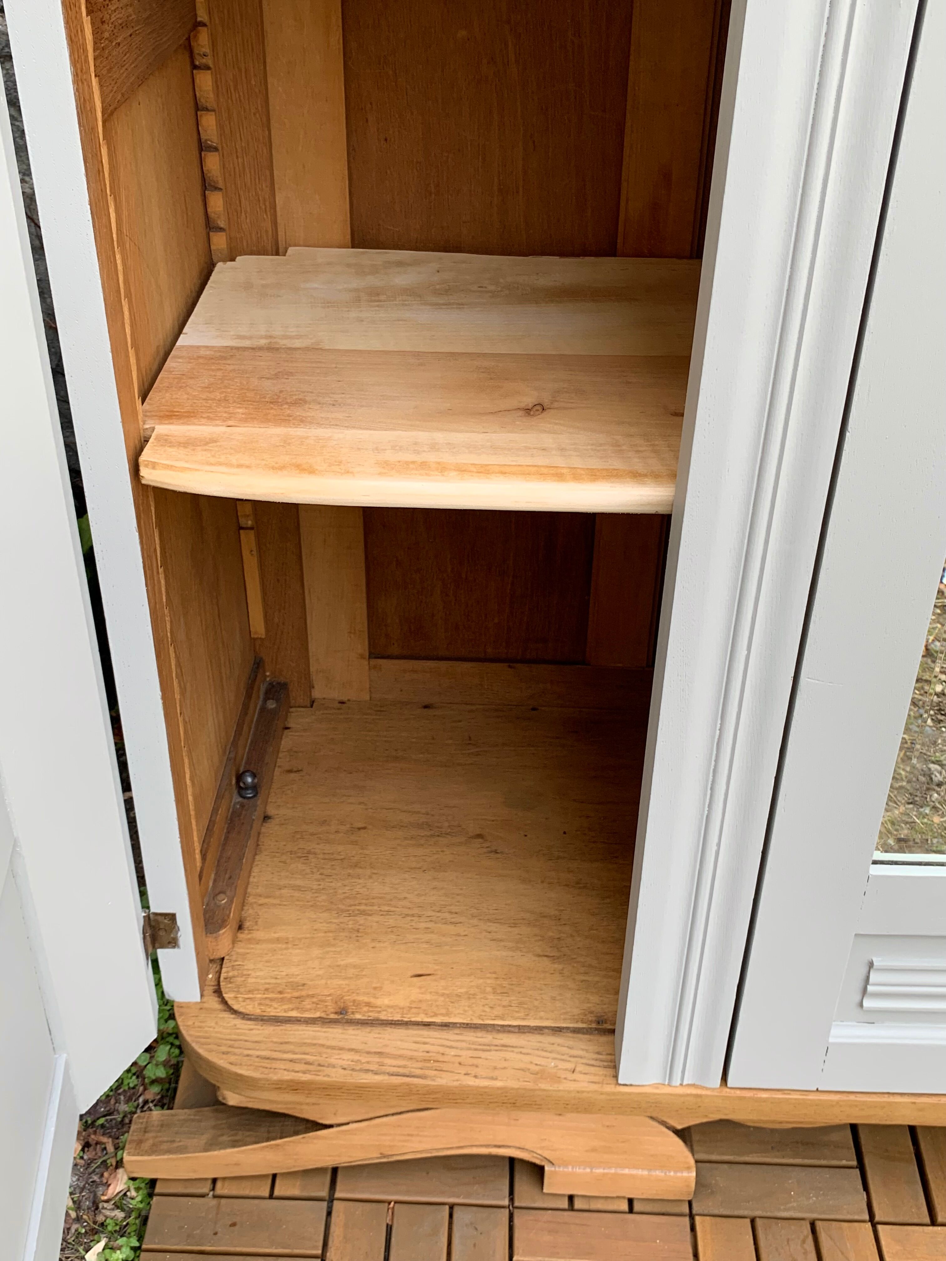 Parisian art deco wardrobe solid oak 1930