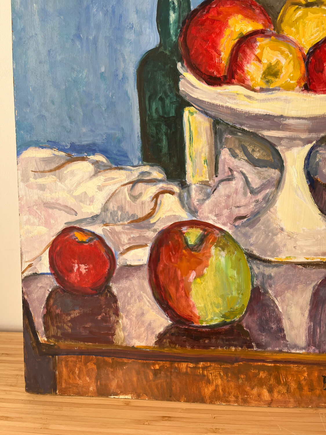 Still life, oil on panel signed B Bucket 88