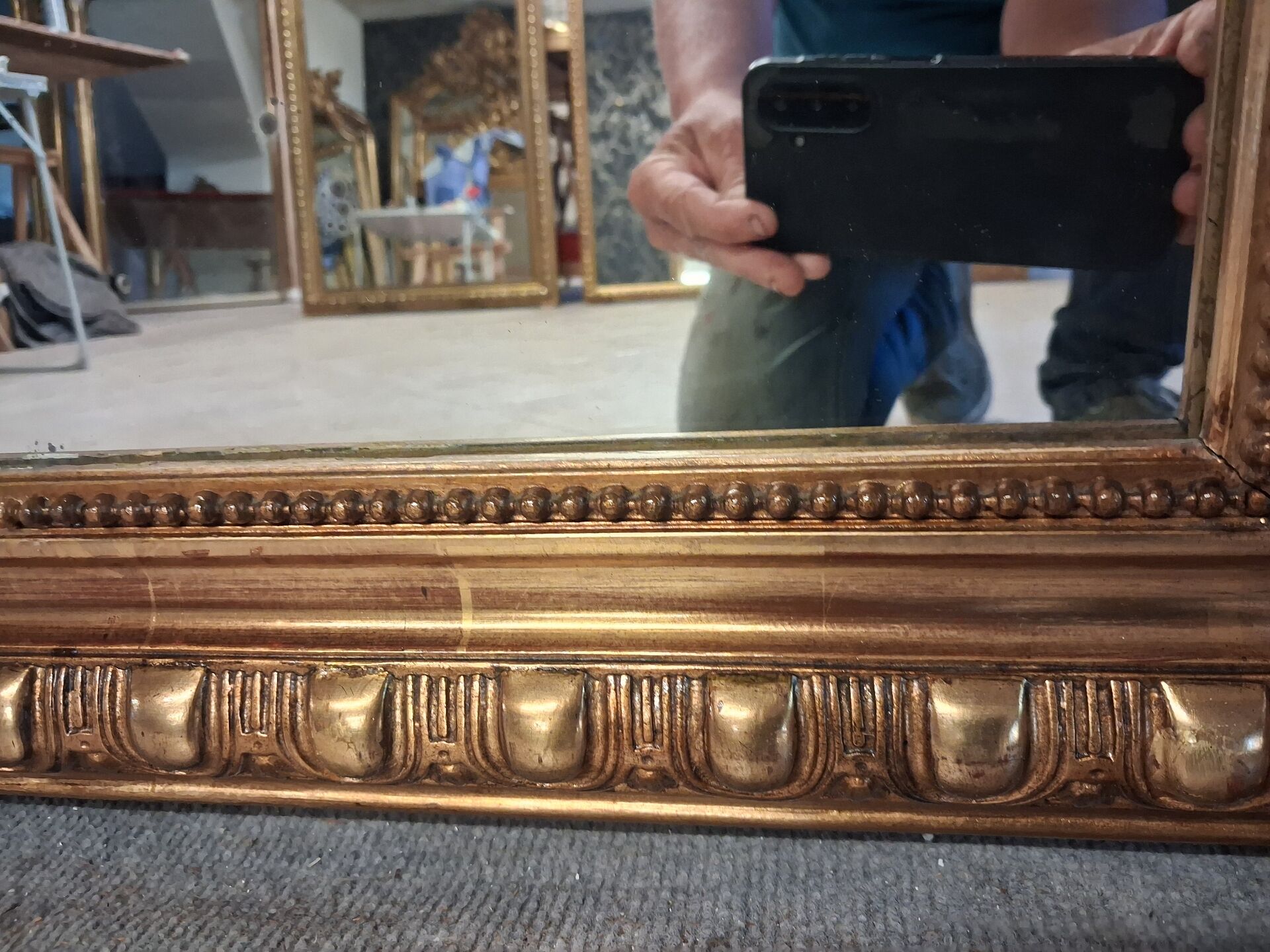Mirror from the Napoléon III era 147 x 98