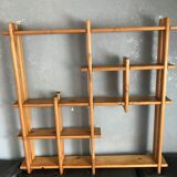 Small light wood wall shelf