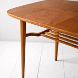 1960s Scandinavian coffee table in ash and beech