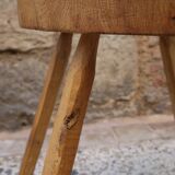 Brutalist wooden chair