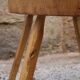 Brutalist wooden chair