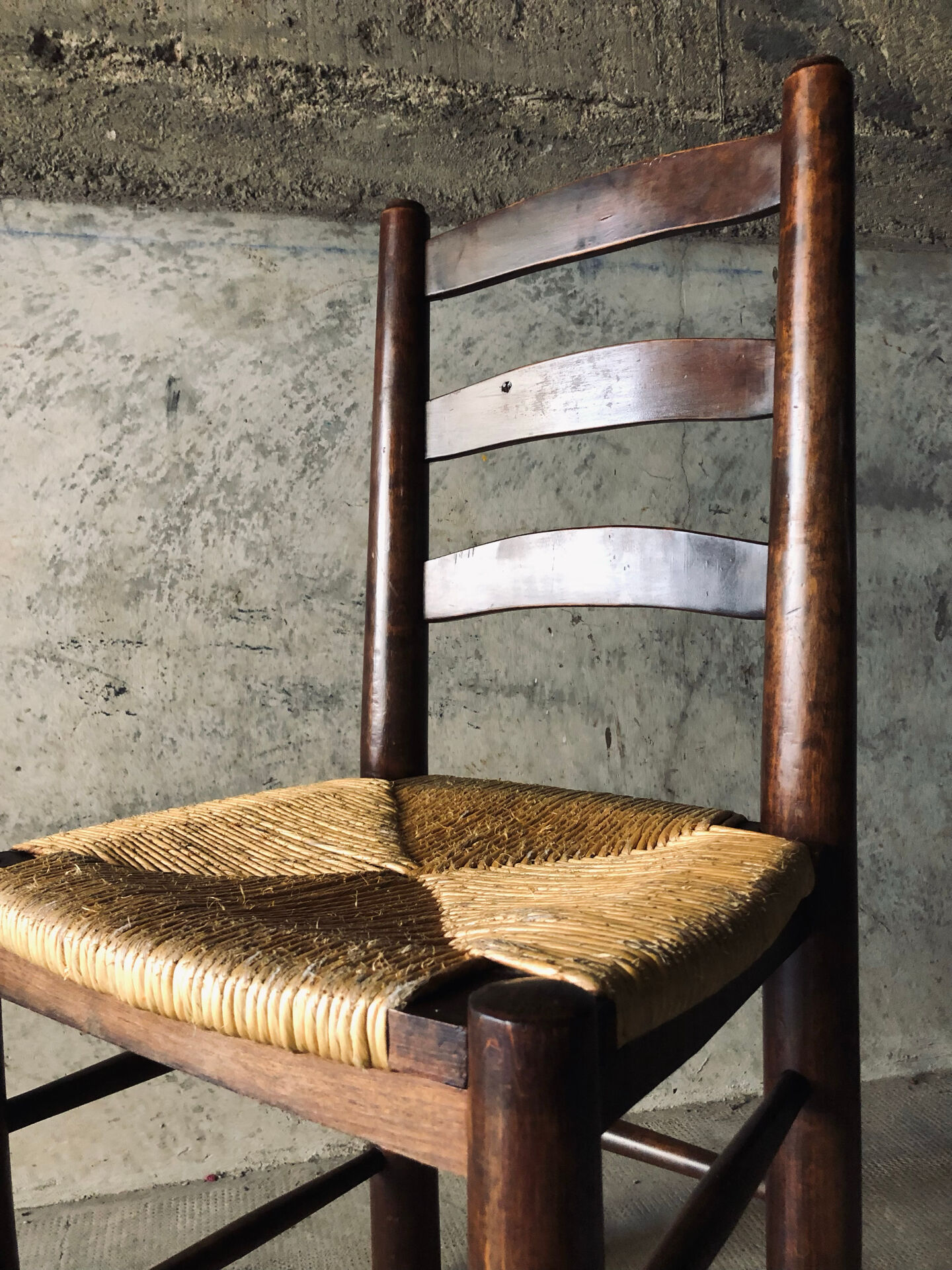 Set of 6 chairs in Brutalist style / Georges Robert