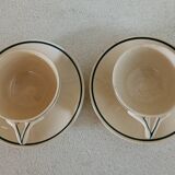 2 Gien tea cups and saucers