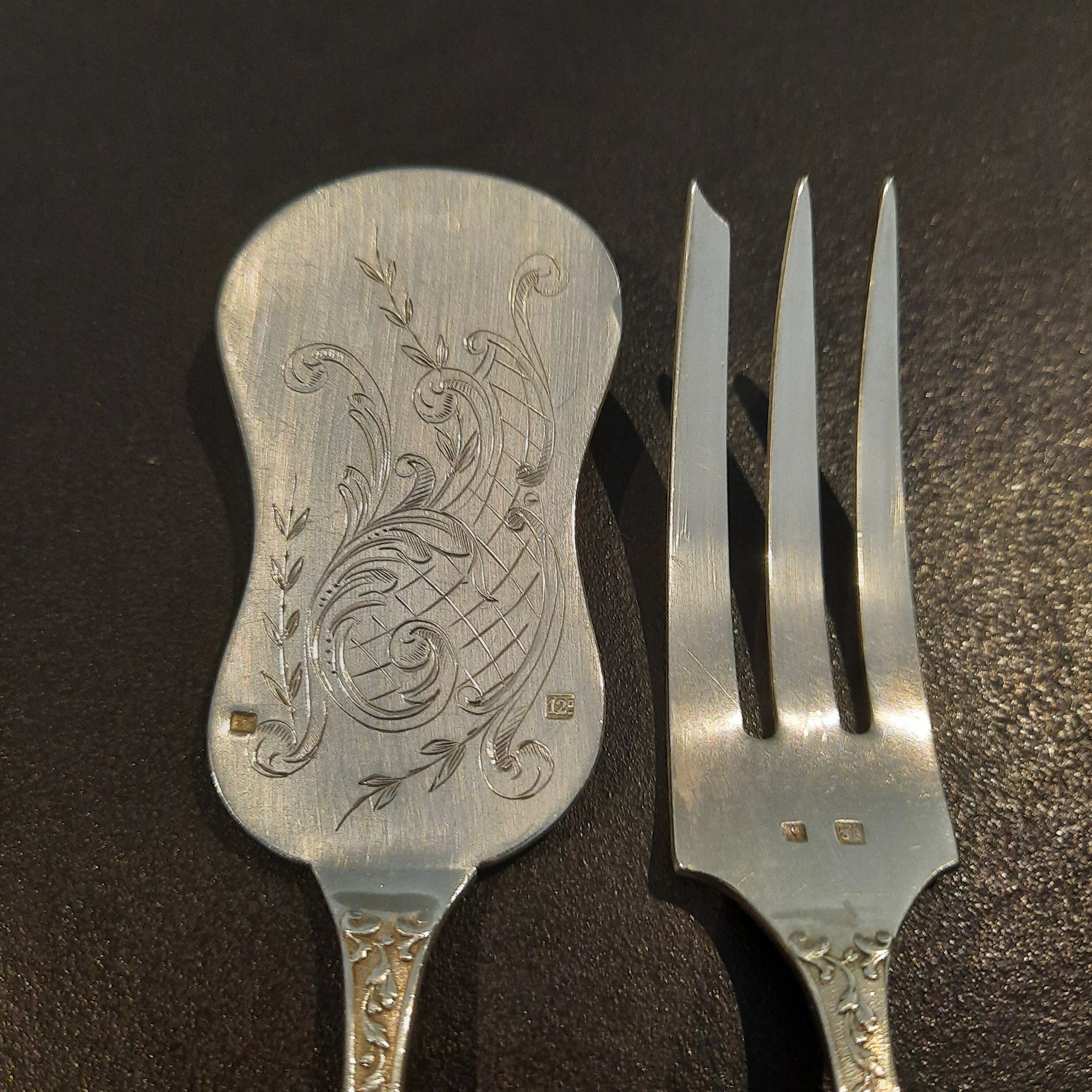Solid silver collector's cutlery