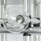 Large Sputnik atomium chrome suspension light by Kalmar, Austria, 1970s.