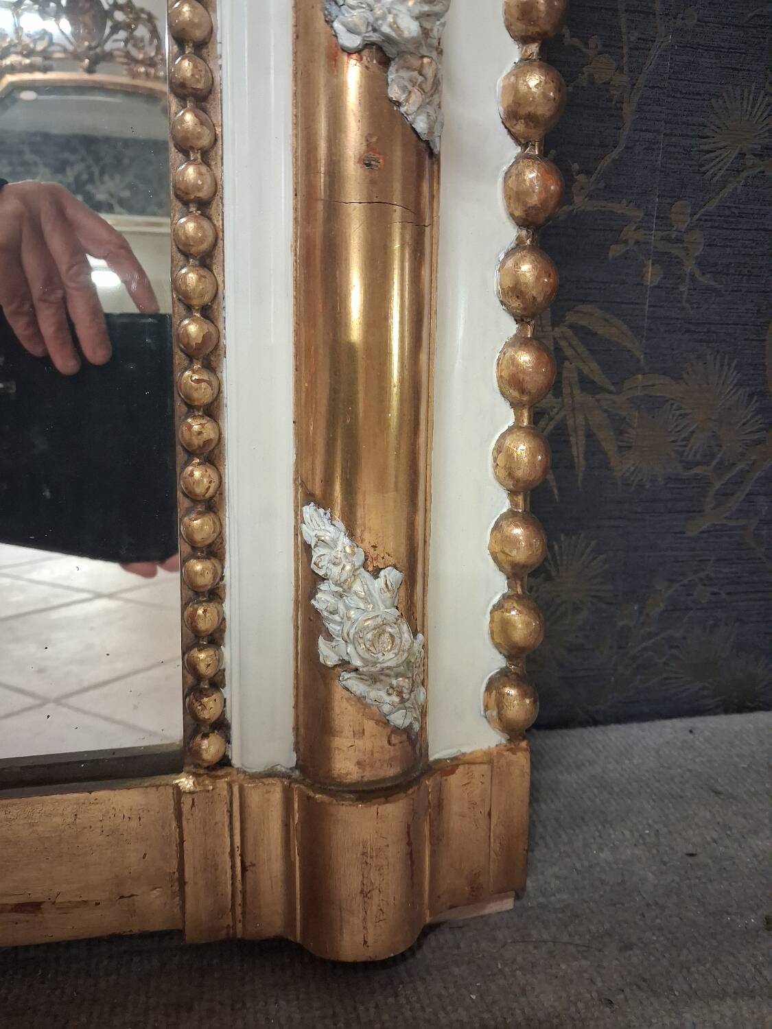 Louis Philippe period mirror, 186 x 145
