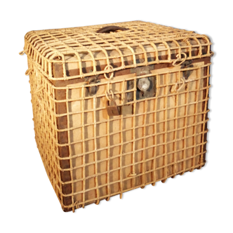 Malle de voyage osier 1920