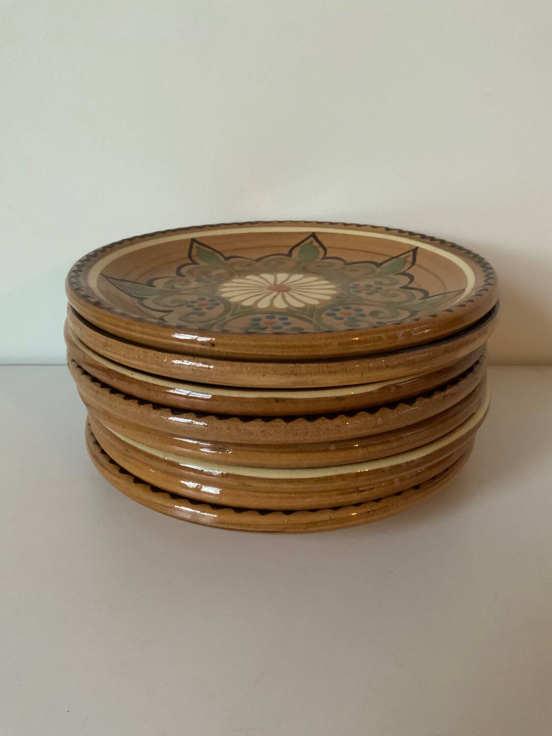 Vintage artisanal plates