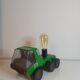 Lampe jouet camion vintage en métal vert