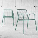 Pair of EMU armchairs, model Rio, green