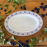 Antique serving dish in Saint-Amand earthenware (Nord)
