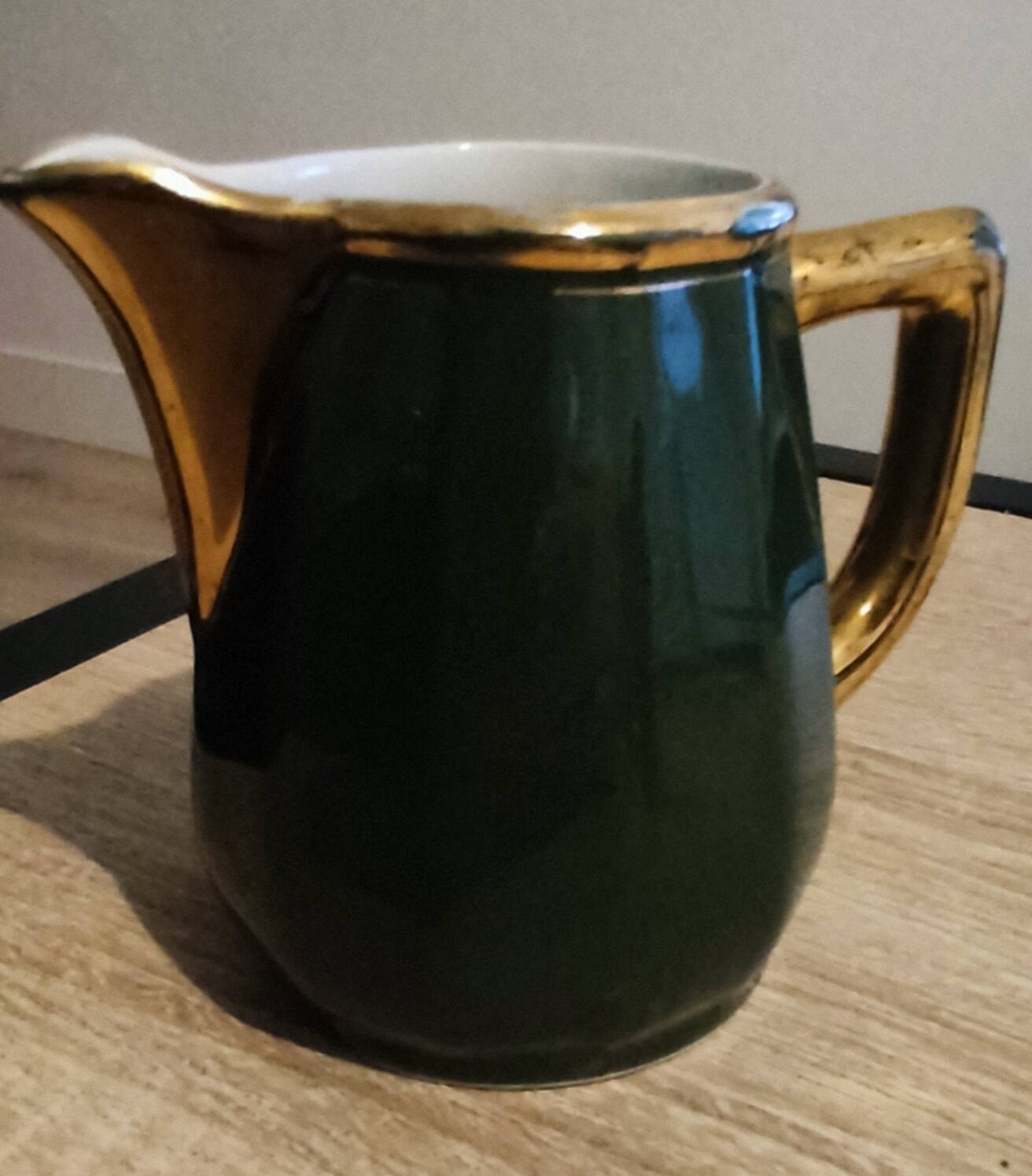 Empire green bistro water carafe and milk jug