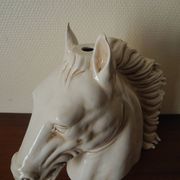 Ceramic horse head lamp base vintage horse lamp base design 70s