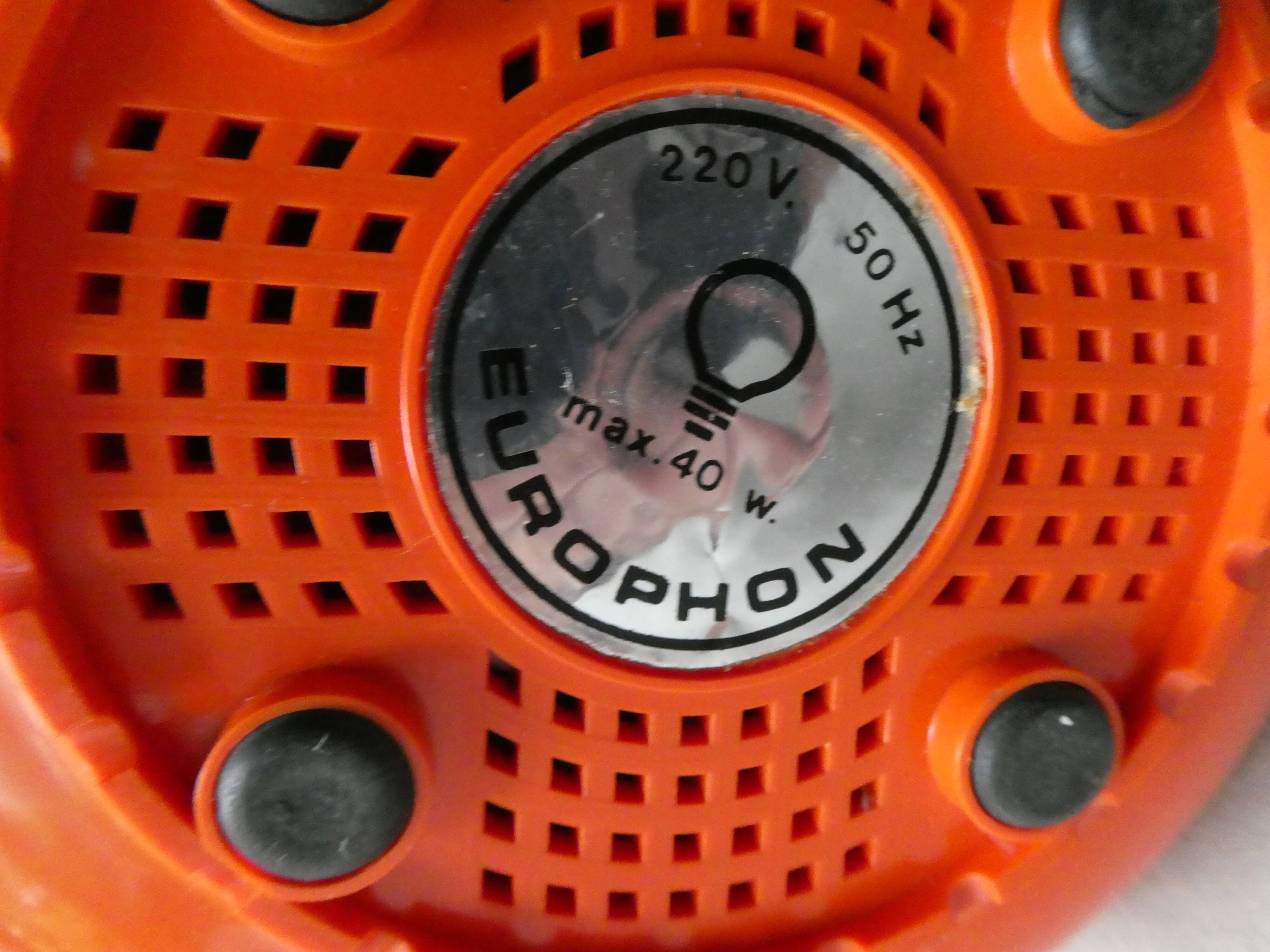 Europhon radio lamp of the 1970s