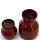 Deux vases rouge sang de boeuf en céramique de Max Idlas, années 60