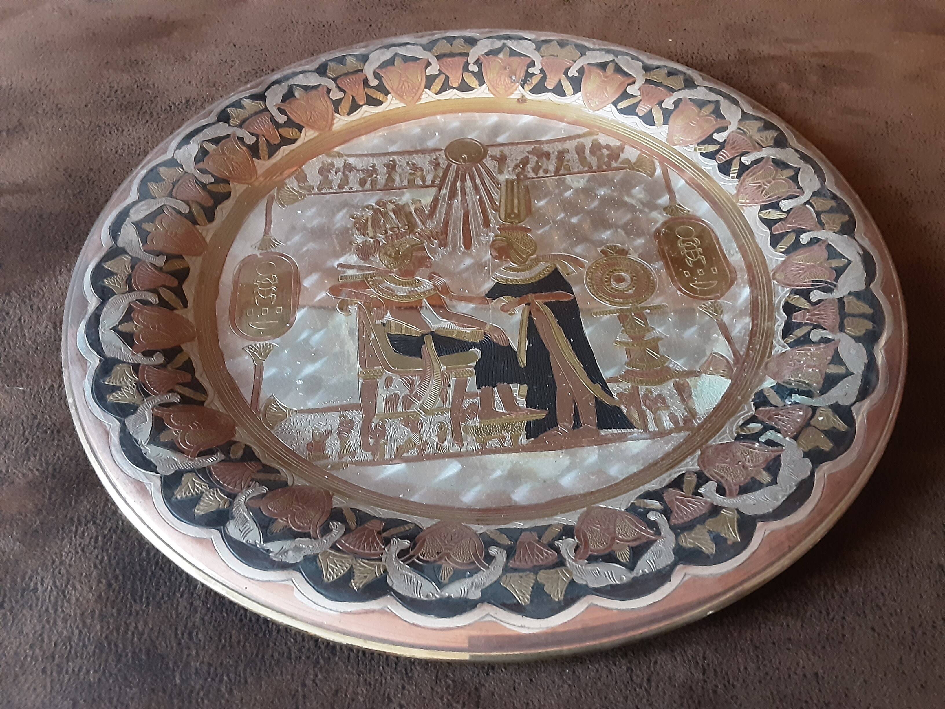 Egyptian decorative plate