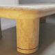 Coffee table in mosaic travertine and brass 70