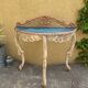 Antique patinated console