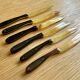 Set of 6 all-ivory knives