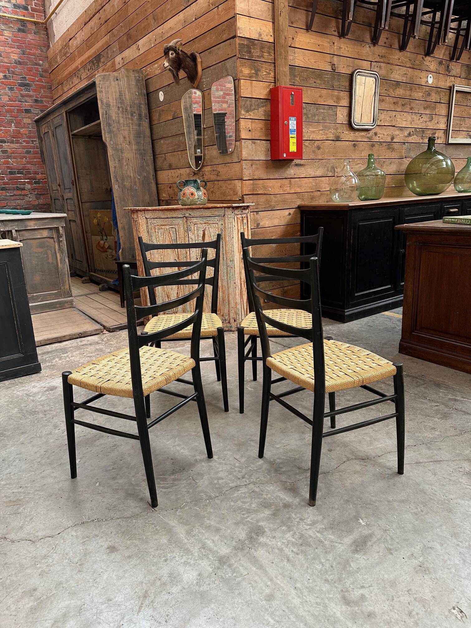 Set of 4 Gessef chairs from the 60s