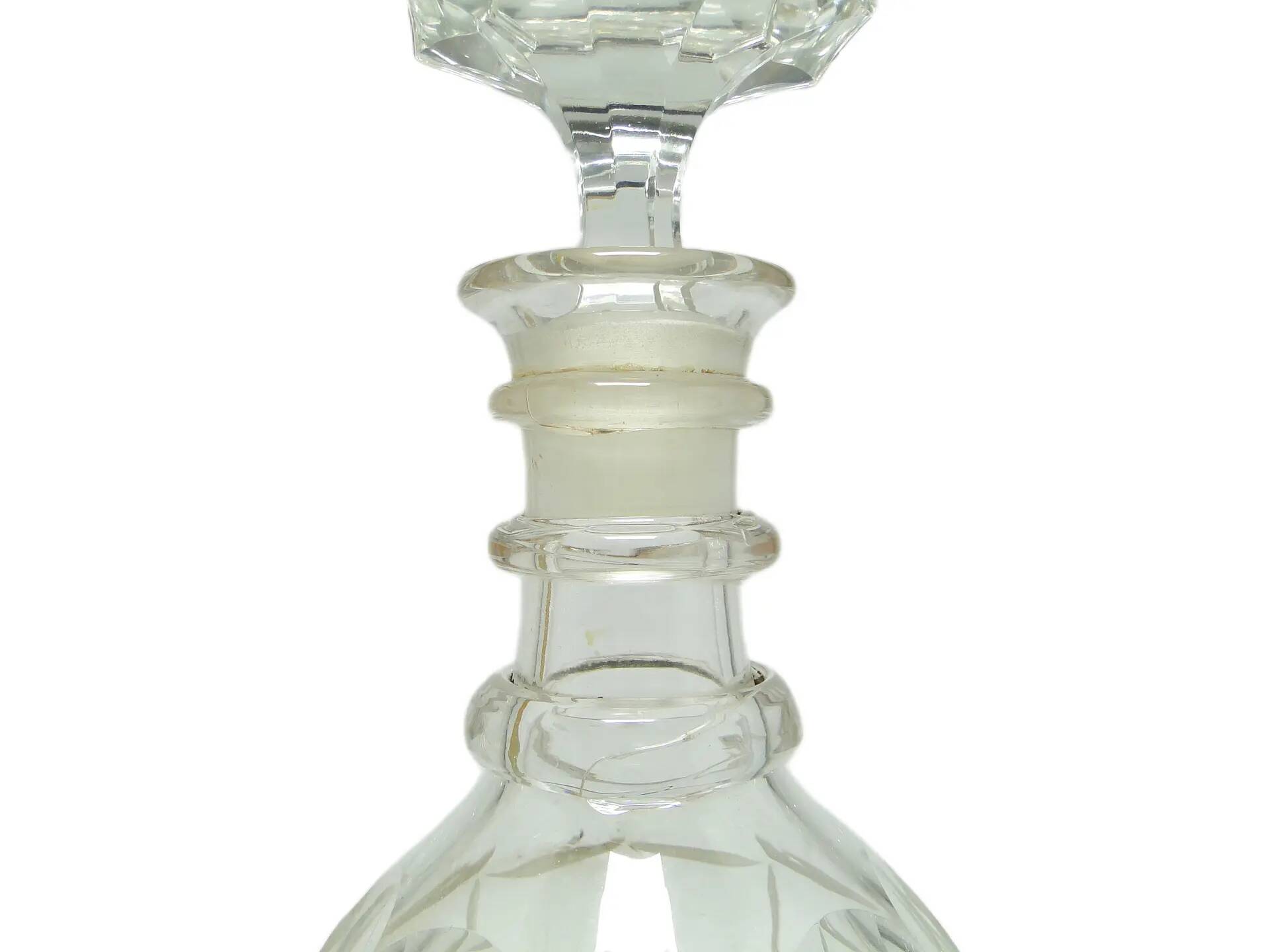 Carafe Biedermeier, cristal, France, 19e siècle