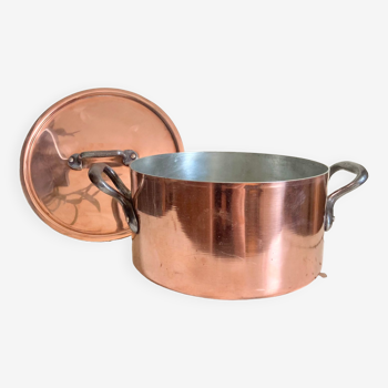 Vintage pot, pot, copper casserole