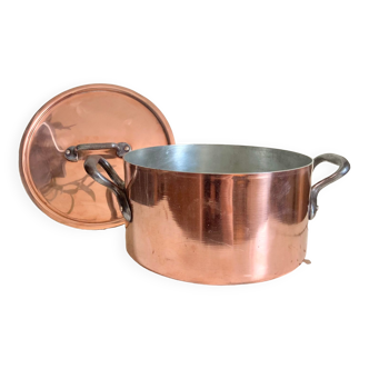 Vintage pot, pot, copper casserole
