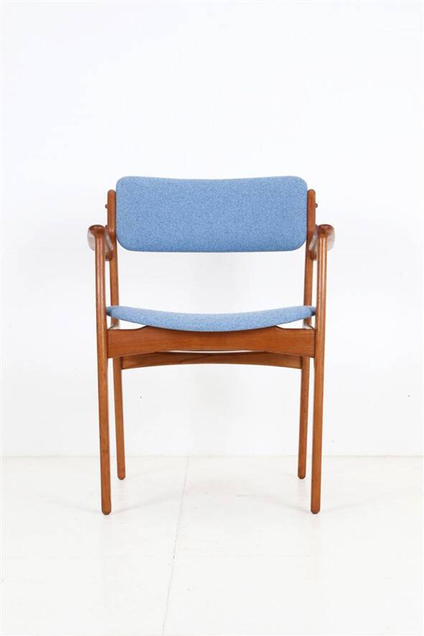 Newly upholstered O.D. Møbler / Erik Buck “Type 50” armchair / teak / mid-century / Danish modern design / Erik Buch