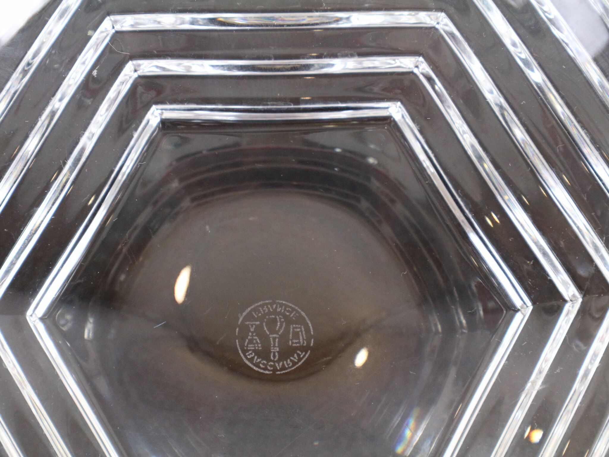 Hexagonal trinket bowl,