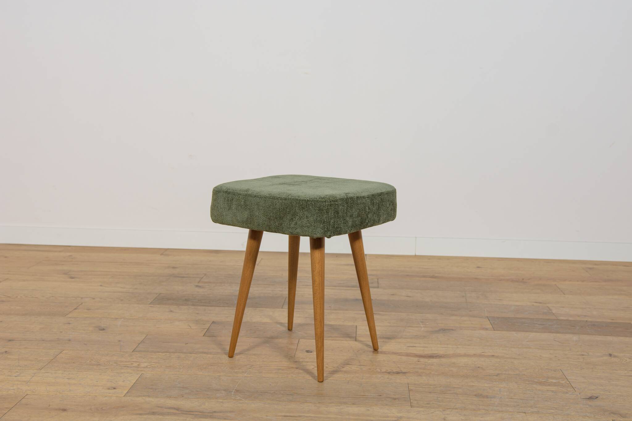 Mid-Century Teak Stool, Poland, 1970s