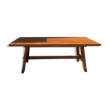 Farm table in blond oak