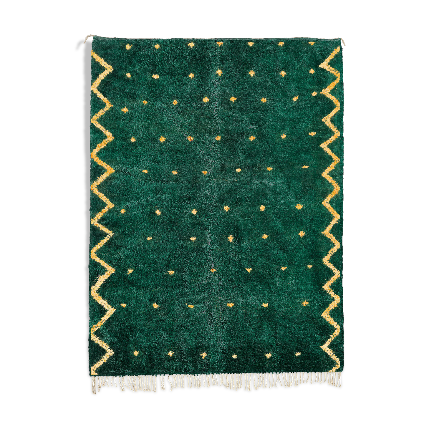 Modern Moroccan carpet green