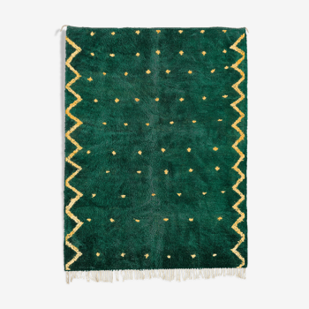 Tapis marocain moderne vert