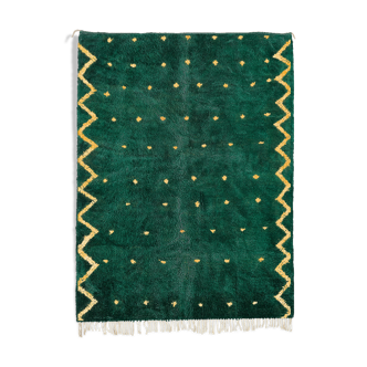 Tapis marocain moderne vert