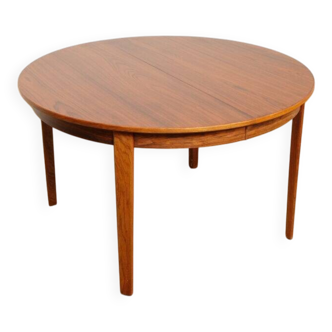 Vintage round dining table | Rosewood | Extendable