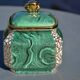 Winterling Germany malachite and gold candy box