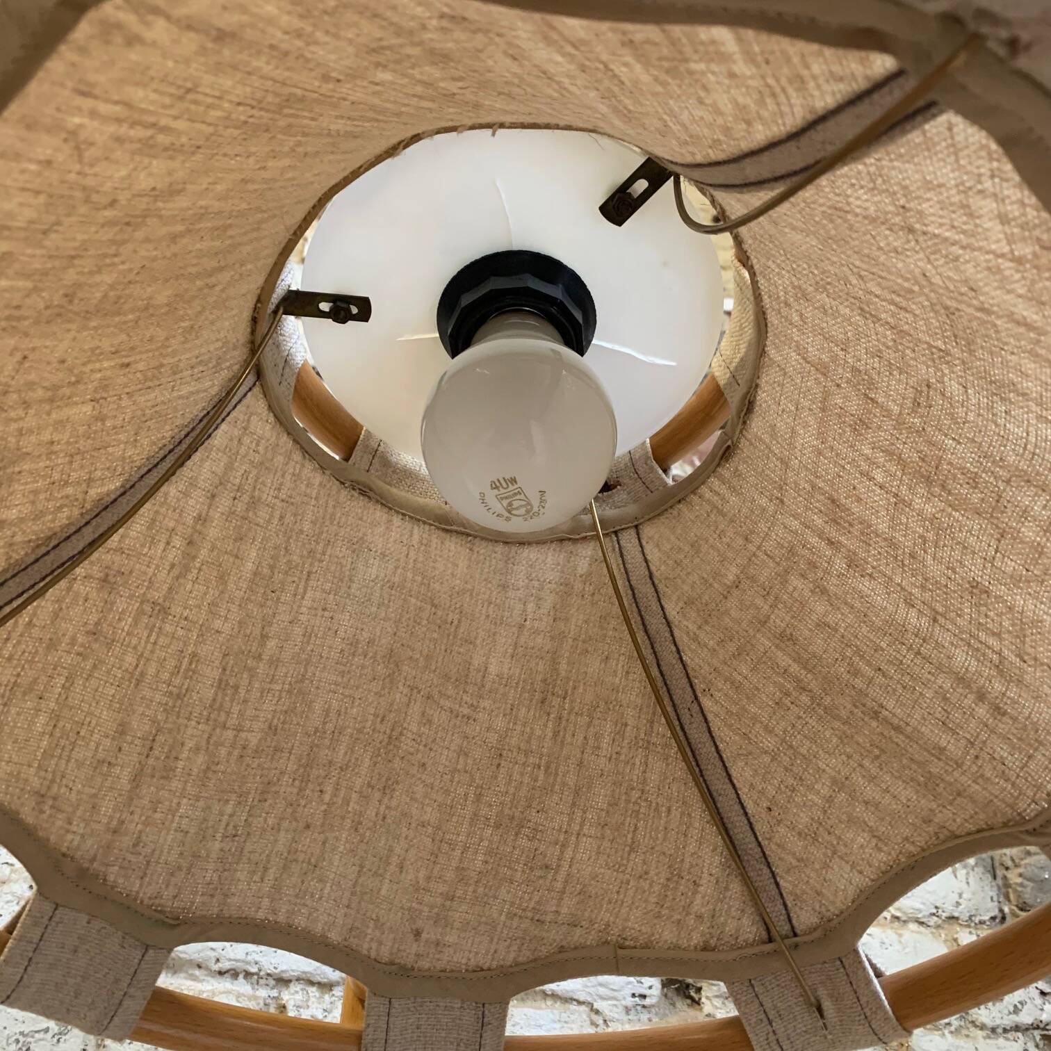 Rare “Anna” Table Lamp by Anna Ehrner for ateljé Lyktan, Sweden, 1970s
