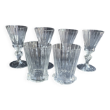 6 verres Daum service Florentin – fin XIXème