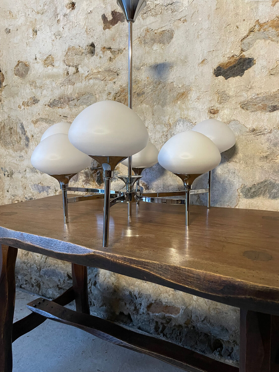 Asymmetrical chandelier Goffredo Reggiani 1970s
