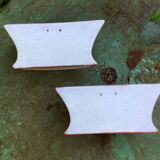 Pair of Nevers earthenware flower makers early nineteenth