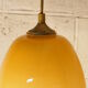 Suspension de Venini en verre couleur ambre